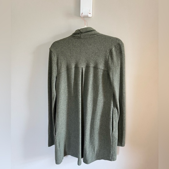Anthropologie • Saturday Sunday Olive Green Soft Cozy Cardigan XS Pockets - Picture 7 of 9